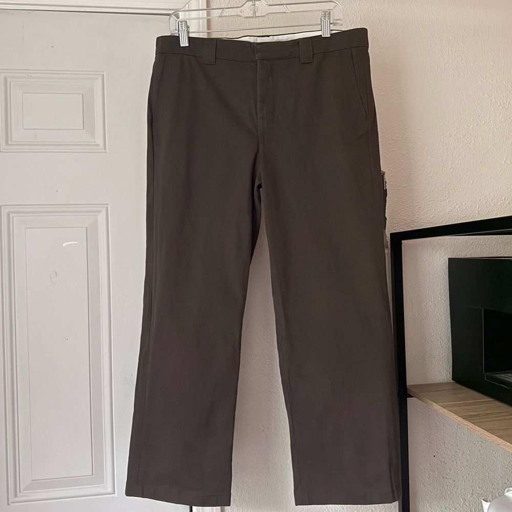 JJJJOUND brown straight leg cropped‎ pants